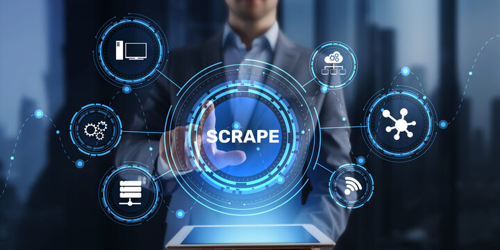 SCRAPE Data Scraping and Web Data Extraction System with Automation Analytics Network Processing and Digital Intelligence Platform