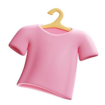 t shirt on hanger 3d icon