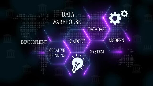 Modern data warehouse system with creative thinking and gadget integration database system modern data management