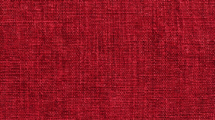 Fototapeta premium Red fabric background – seamless high resolution texture of textile material. Solid red canvas backdrop of woven linen cloth swatch.