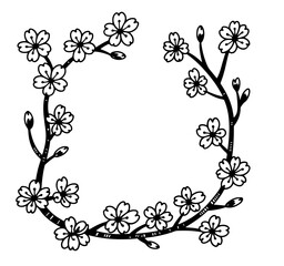 Fototapeta premium Collection of hand-drawn doodle frames and borders in various shapes.