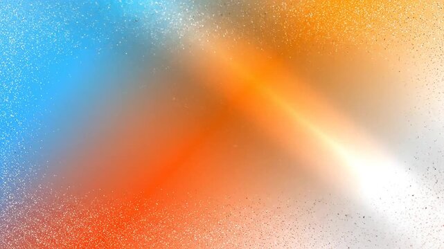 Modern abstract grainy background featuring pale blue orange and white color gradient soft noisy texture aesthetic light summer banner poster backdrop artistic graphic design layout in 4K