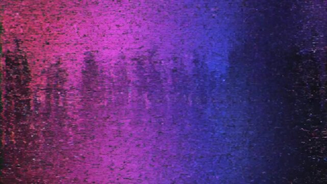 Abstract purple green black grainy gradient texture with vintage digital noise and retro worn music album cover ringwear effect. Gritty dusty blurred backdrop for creative minimalist designs.