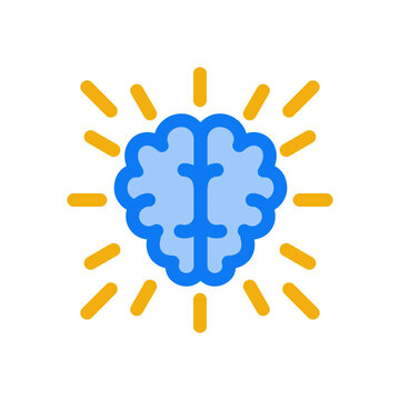 consciousness simple flat icon illustration