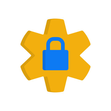 determinism simple flat icon illustration