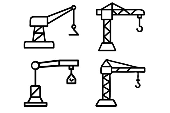 Oil and gas industry icons set with pumps drilling equipment machinery and energy tools in industrial vector style