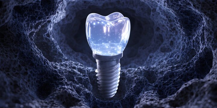 Dental Implant With Crown High Resolution Photo