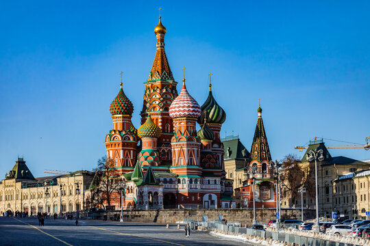 St. Basil's Cathedral on Red Square in Moscow