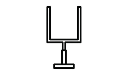 A minimalist black line drawing depicts a simple wine glass showcasing its delicate stem and bowl shape on a white background high quality professional © ARSM D