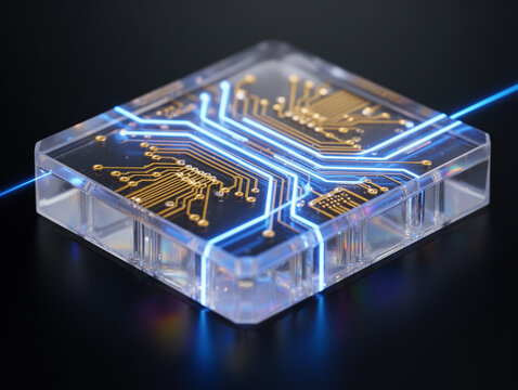 Optical Photonic Chip with Lateral Light Transmission, Quantum Semiconductor for Next-Gen Computing