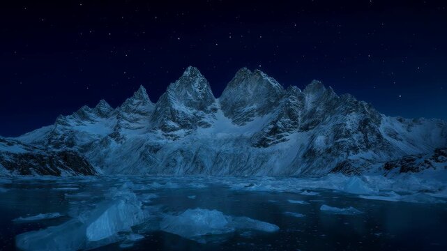 Sovereign Blue Hour 616: High-Resolution Arctic B-Roll with Professional Night Flow