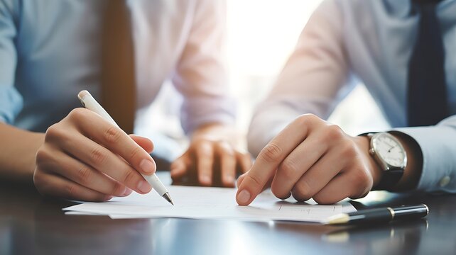 Business meeting, contract signing, office work, professional agreement