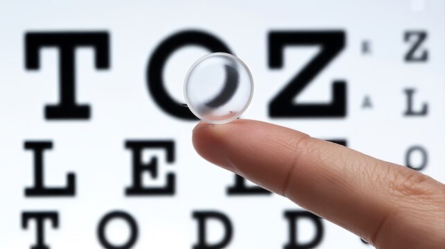 Contact lens, eye chart, vision test, ophthalmology, healthcare