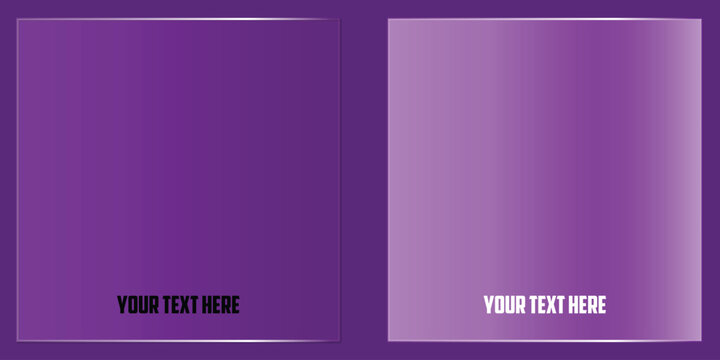 Purple glass effect light box modern display product showcase design