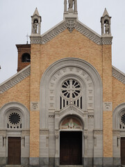 Fototapeta premium Church of Saints Peter and Paul the Apostles in Leini