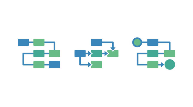Flowchart Icons: Process, Workflow, Diagram, Algorithm, Steps, Logic, Planning