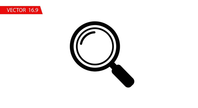3D magnifying glass icon with an optical lens tool isolated on a white background as a web search symbol for find and zoom internet magnification vector illustration