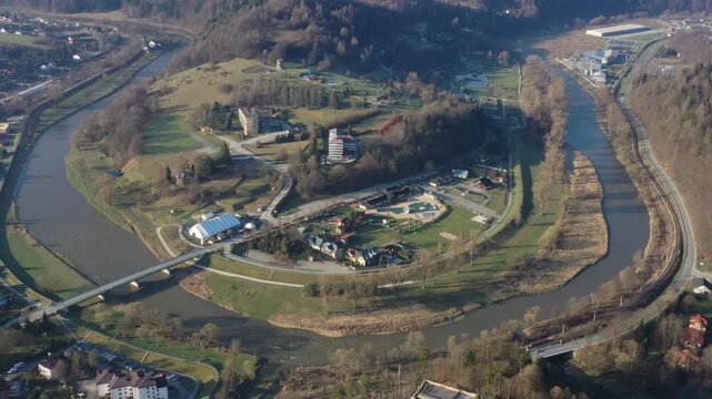 Dolina Popradu, Małopolska, Poland.