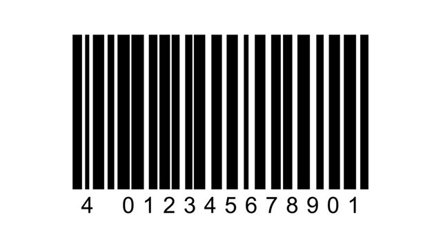 Barcode stripes pattern isolated PNG simple retail product code design element
