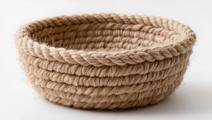 Obraz premium Braided Cotton Rope Storage Basket