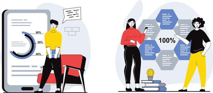 Students showcasing progress and achievement in education through technology