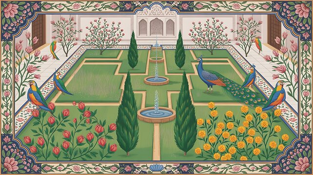 traditional thai style painting