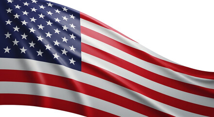 Fototapeta premium Flag day celebration with the american flag waving high