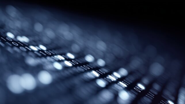 Binary digital code background big data technology concept render