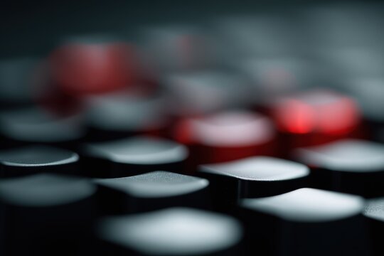Creative technology background made from repeated Esc keyboard buttons