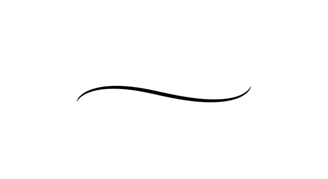 Eyelash isolated on white background.