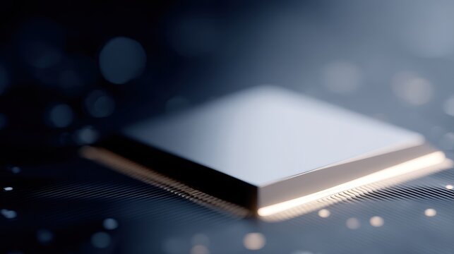 Central processor CPU quantum computing chip data processing technology concept