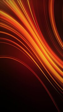 Glowing orange lines creating an abstract energy flow