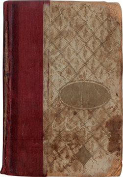 Vintage background of old book torn paper texture with scratches