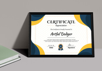 Certificate Template for Award