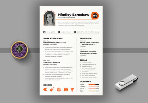 Resume Template Layout