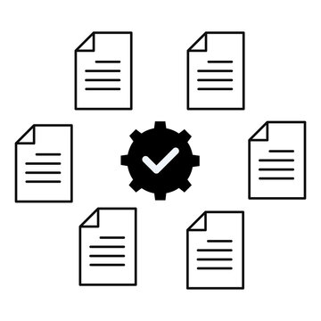 Framework implementation Icon. Structure, Setup, System Symbol. Illustration for Implementation Concept. Transparent PNG