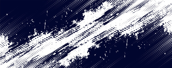 Dots halftone white blue gradient color pattern grunge texture background. Dots pop art comic sports style © ANAK