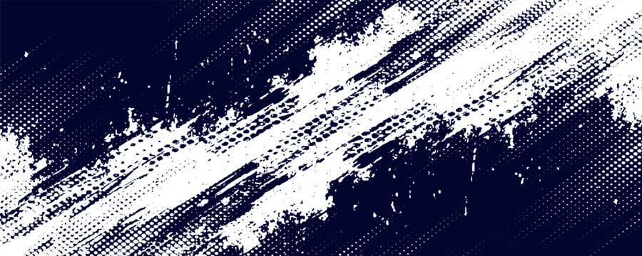 Dots halftone white blue gradient color pattern grunge texture background. Dots pop art comic sports style