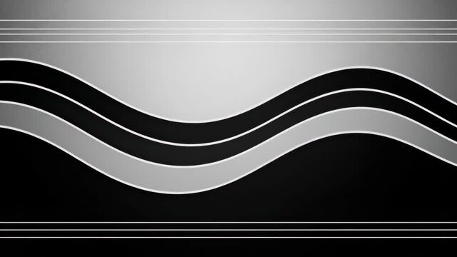 Abstract black and white wave pattern in high contrast monochrome