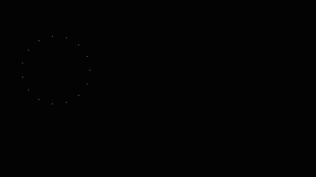 4K Shiny circle burst and firework explosion animation. firework blust effects with pop-up lines, firework circle burst effect, ellipse blast, glowing shapes, and colorful on black background.
