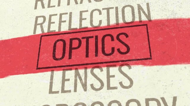 Optics 3D Scrolling Title Animation