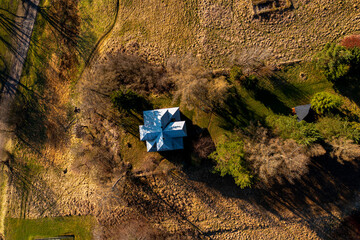 Muszyna, Małopolska, widok z powietrza, przedwiosnie © Maciej G. Szling