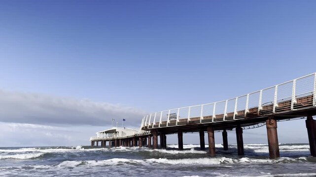 Modern Pier of Lido di Camaiore in Versilia Tuscany Italy