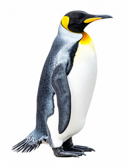 Obraz premium King penguin, white studio background. AI