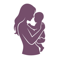 Obraz premium Mother's Day Silhouette