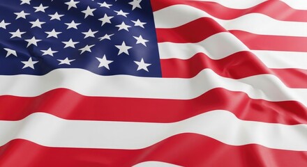 Obraz premium Celebrating labour day a waving american flag symbolizing workers' rights and national pride