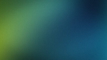 Fototapeta premium 4K grainy abstract background with deep green teal and blue gradient