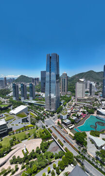 Aerial photography of N &uuml; wa Coastal Park in Shekou Sea World, Nanshan District, Shenzhen