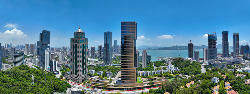 Aerial photography of Shekou New Era Plaza in Nanshan District, Shenzhen