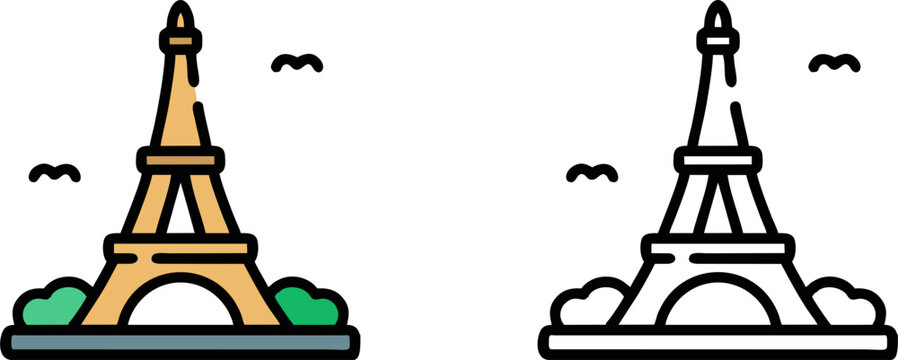 Eiffel Tower Paris France Landmark Icon